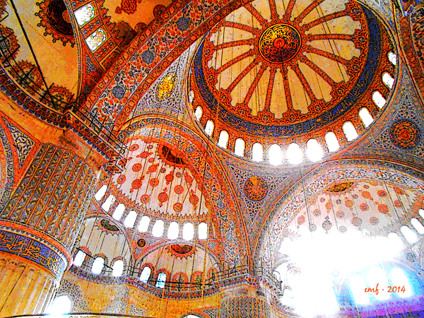 Blue Mosque ceiling