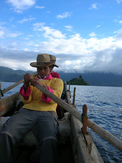 Crossing Lugu Lake