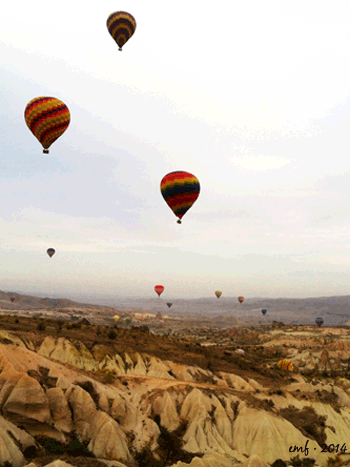 Cappadocia landscape from the air