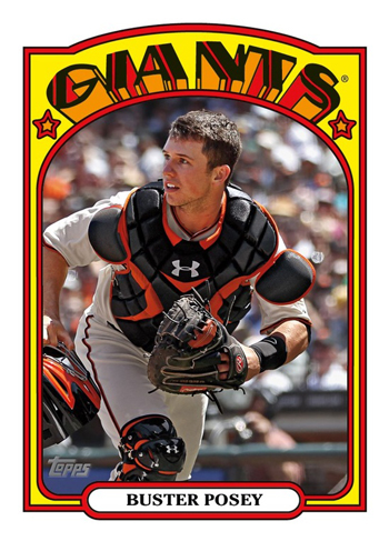 Buster Posey Topps baseball card, 2013